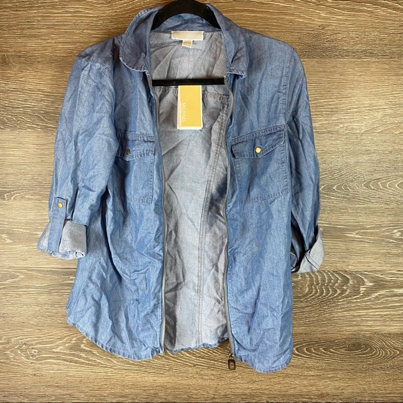 Michael Michael Kors Zip up Top NWT - Picture 2 of 10